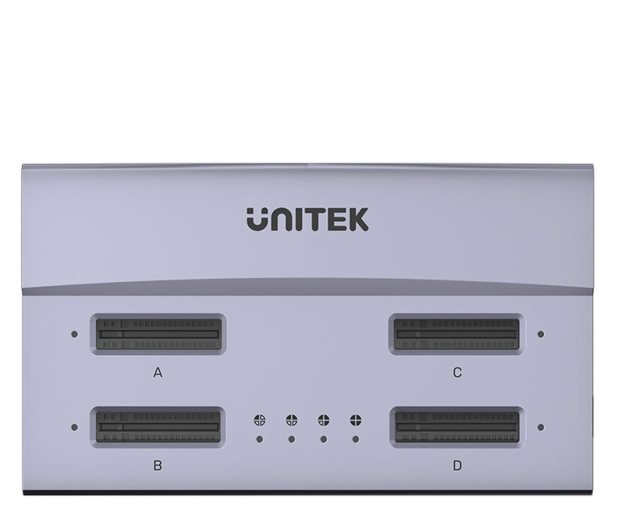 Unitek USB4 4-kieszeniowa stacja dokująca/klonująca M.2 - 1337796 - zdjęcie 2